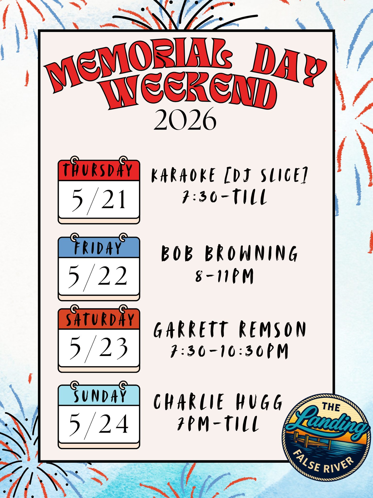Memorial Day Weekend at The Landing on False River